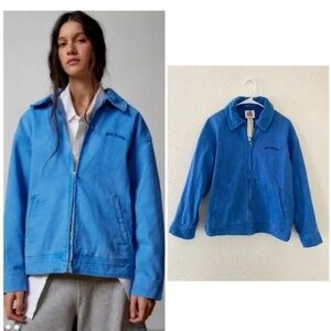 BDG UO Dex Canvas Oversized Workwear Jacket Blue Large NWOT